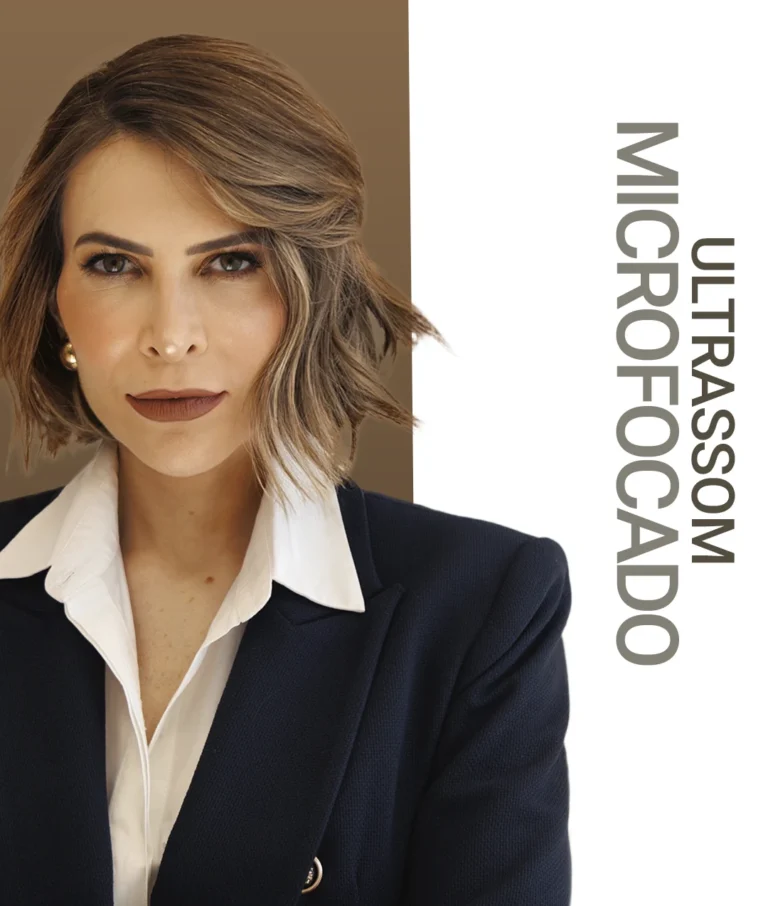 Antes e depois do tratamento com ultrassom microfocado