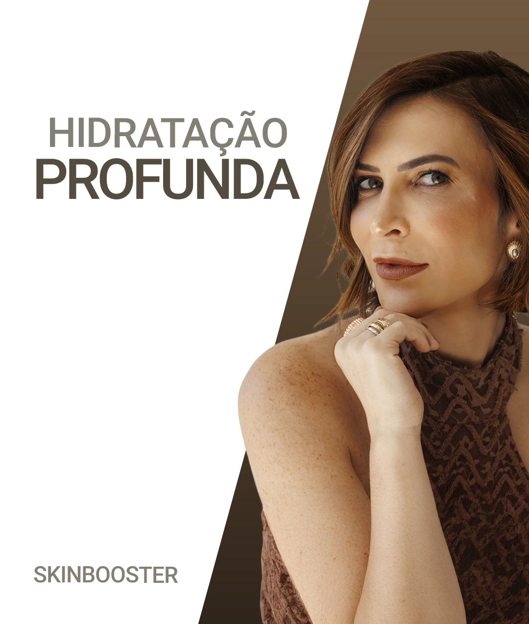 Antes e depois do tratamento com Skinbooster em jundia clinica dra juliana beani