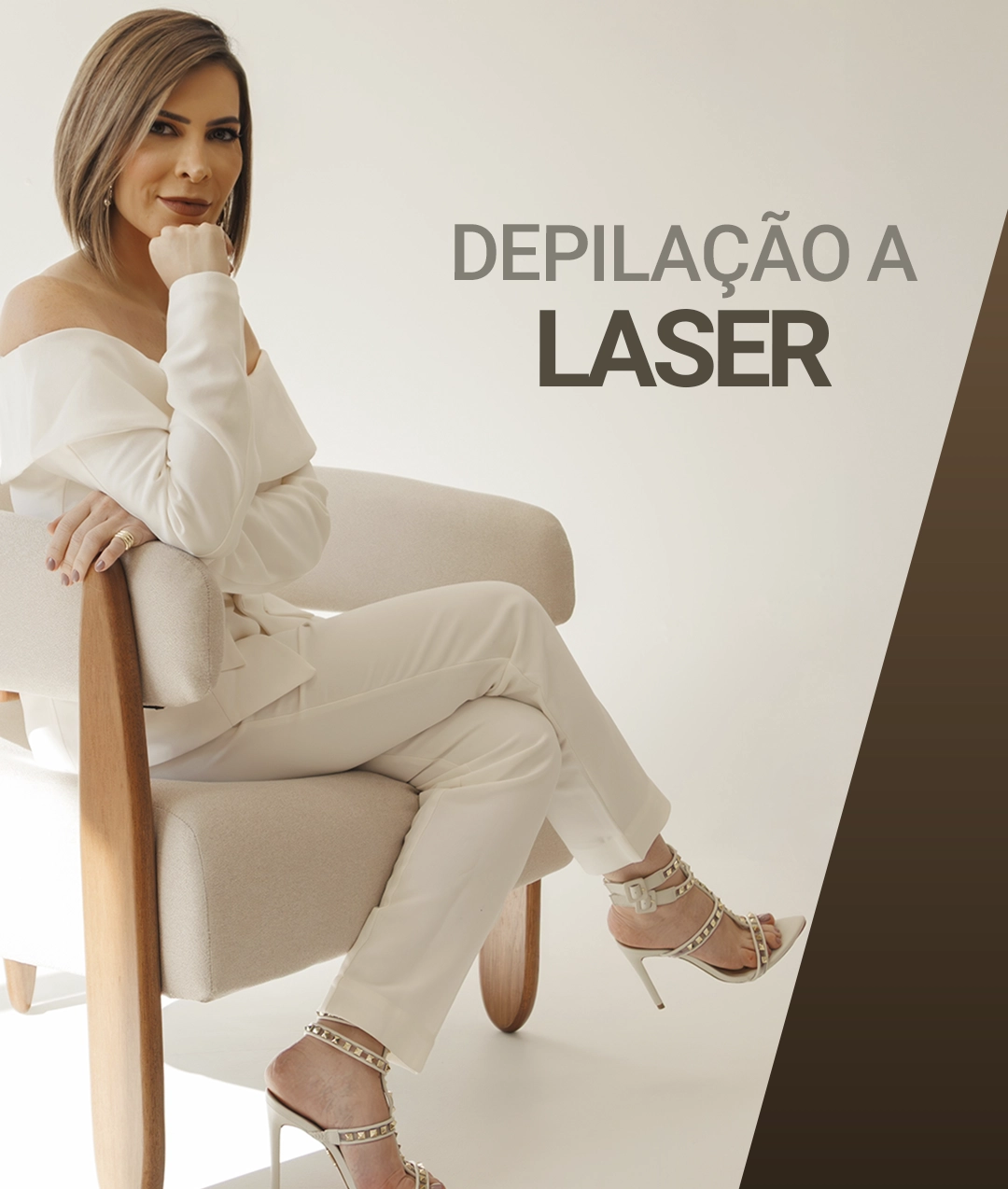Aplicação de depilação a laser na Clínica Dra. Juliana Beani em jundiai